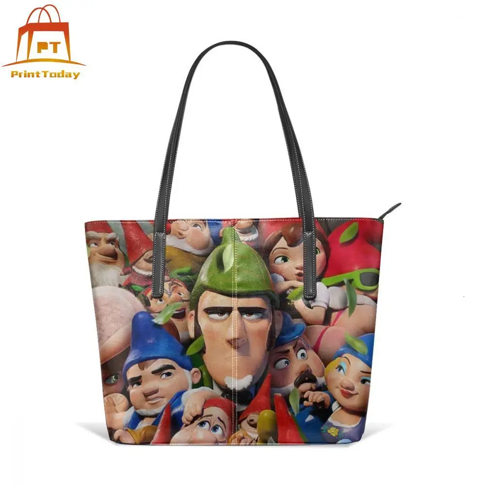 

Sherlock Gnomes Handbag Sherlock Gnomes Top-handle Bags High quality Wide Leather Tote Bag Pattern Womens Shopper Women Handbags