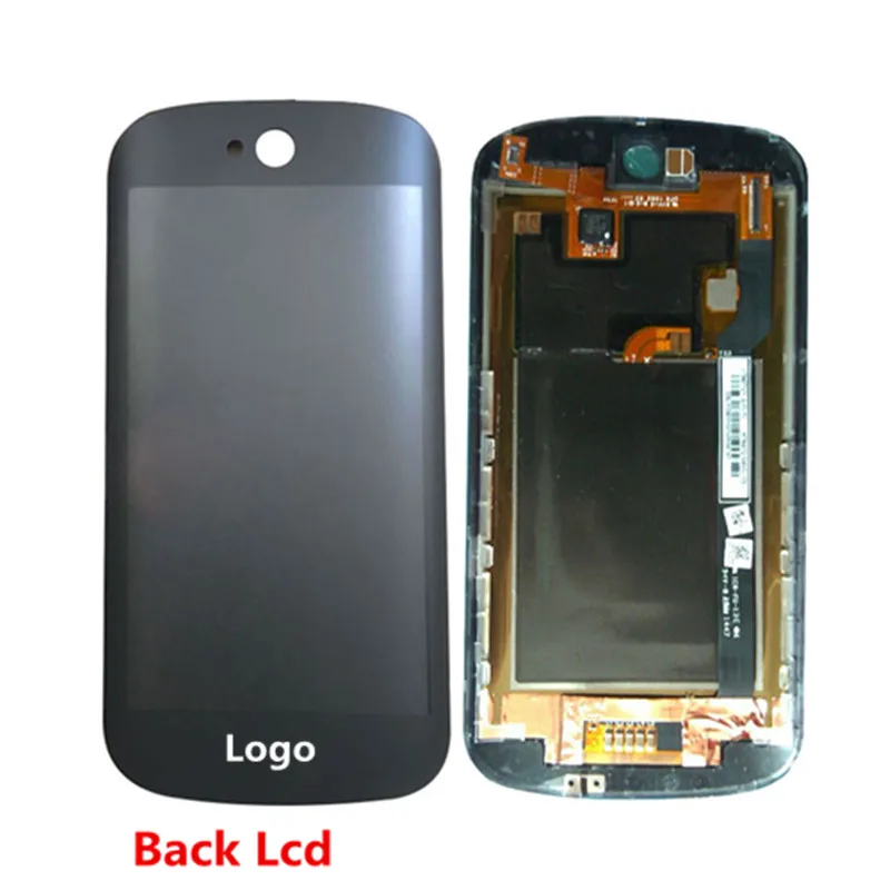 Б/у для Yotaphone 2 YD201 YD206 задний передний ЖК-дисплей дигитайзер рамка сенсорный экран сборка Yota2 задний Дисплей