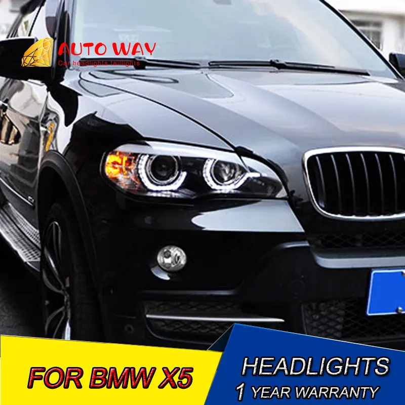 Автомобильный Стайлинг E70 чехол для передней фары BMW X5 2007-2013 Светодиодный ные