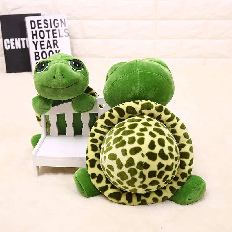 

2021 New Pattern Birthday Gift for Girlfriend Children Confidante 20Cm Big Eyes Turtle Plush Toys Pendant Tortoise Animal Dolls