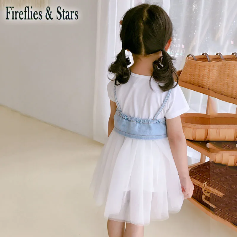 Летнее платье-пачка для девочек платье малышей детская модная уличная одежда