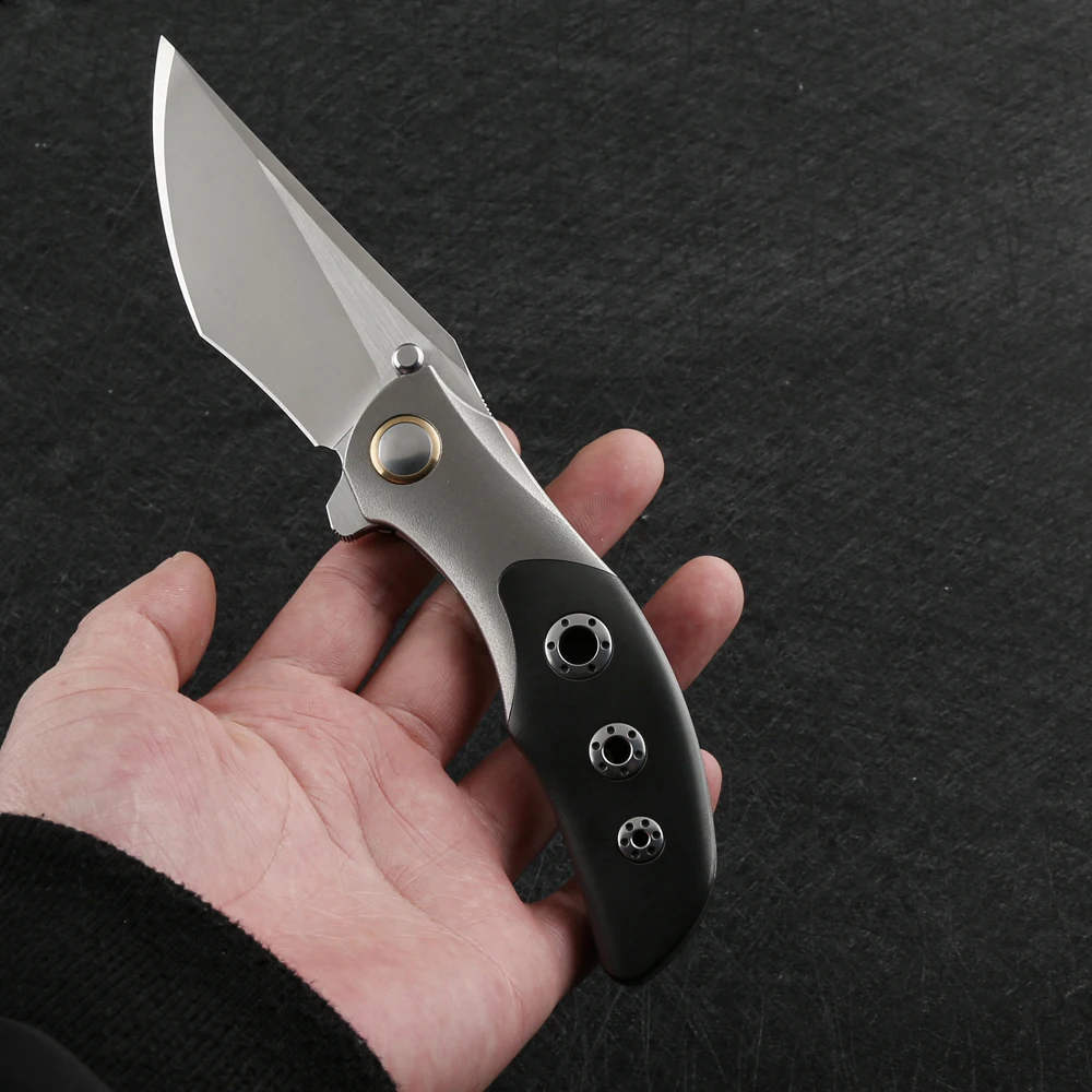 Складной нож бесконечный злодей складной M390 лезвие из циркония титановая ручка