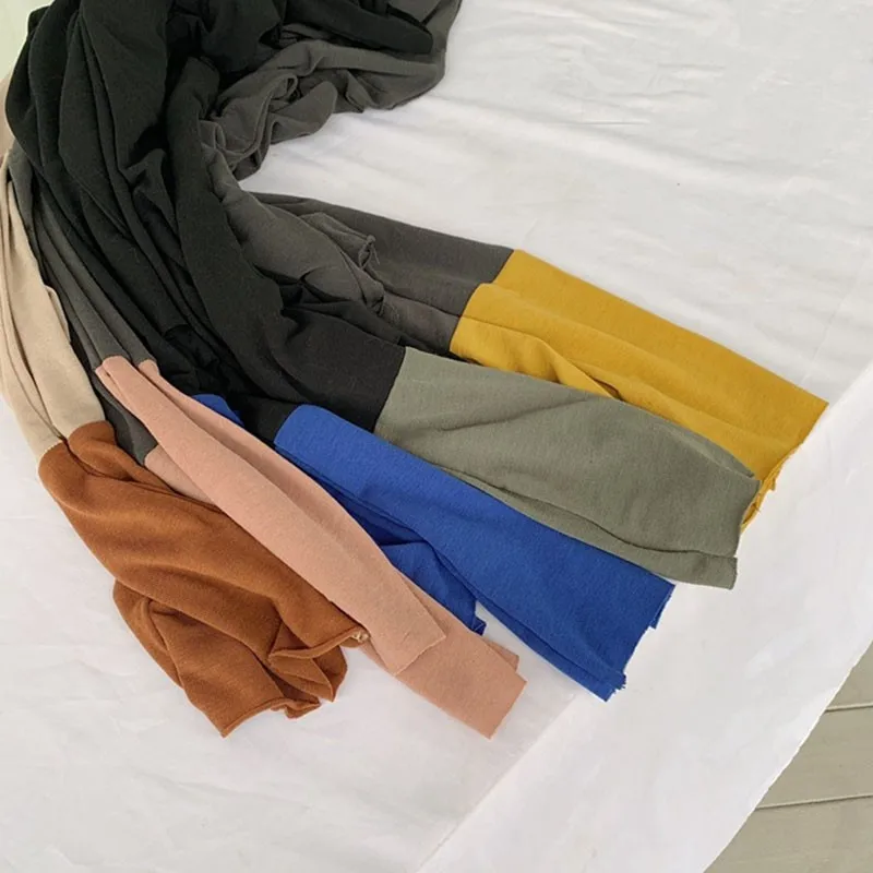 

Liva Girl Women's t-Shirts Autumn Korean Fashion Casual Pullover High Neck Stitching Long Sleeves Tshirt Top Vetements Femmes