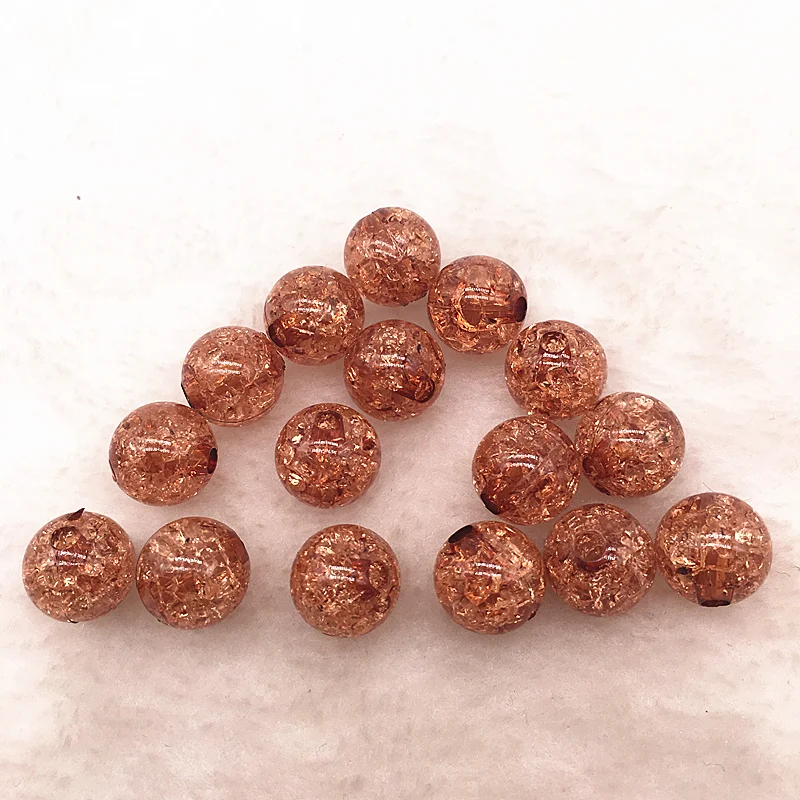 20 шт. 12 мм кофейные круглые акриловые трещины бриллианты браслеты|Бусины| |