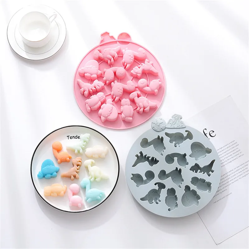

Форма в форме динозавра из силикагеля, форма для шоколада, форма для торта, клей в виде зернистой решетки, форма для выпадения, инструменты д...