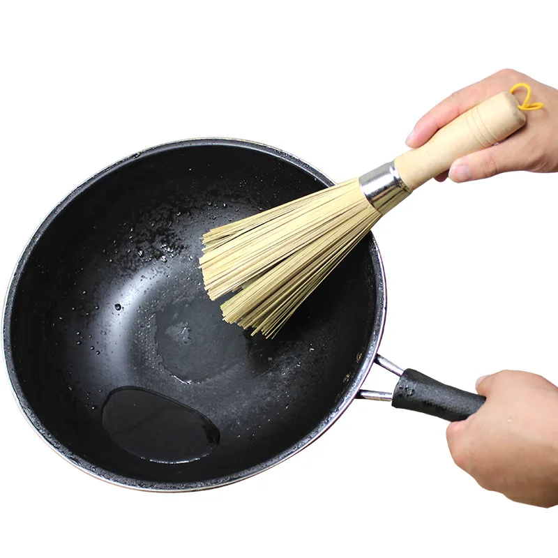 Заводская бамбуковая тонкая бамбуковая щетка с кисточками из шелка бамбуковая щетка ручной работы с кисточками из шелка горшок щетка