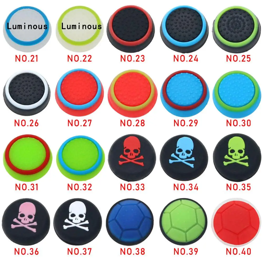 

NO.20-38 Thumb Silicone Stick Grip Cap Cover For PS5 PS3 PS4 XBOX ONE 360 for Sony PS2 PS3 PS4 PS5 controller Accessory