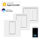 ЕС Стандартный 220V 123 Gang Apple Homekit умный переключатель WI-FI светодиодный светильник настенный выключатель кнопочный выключатель Умный дом