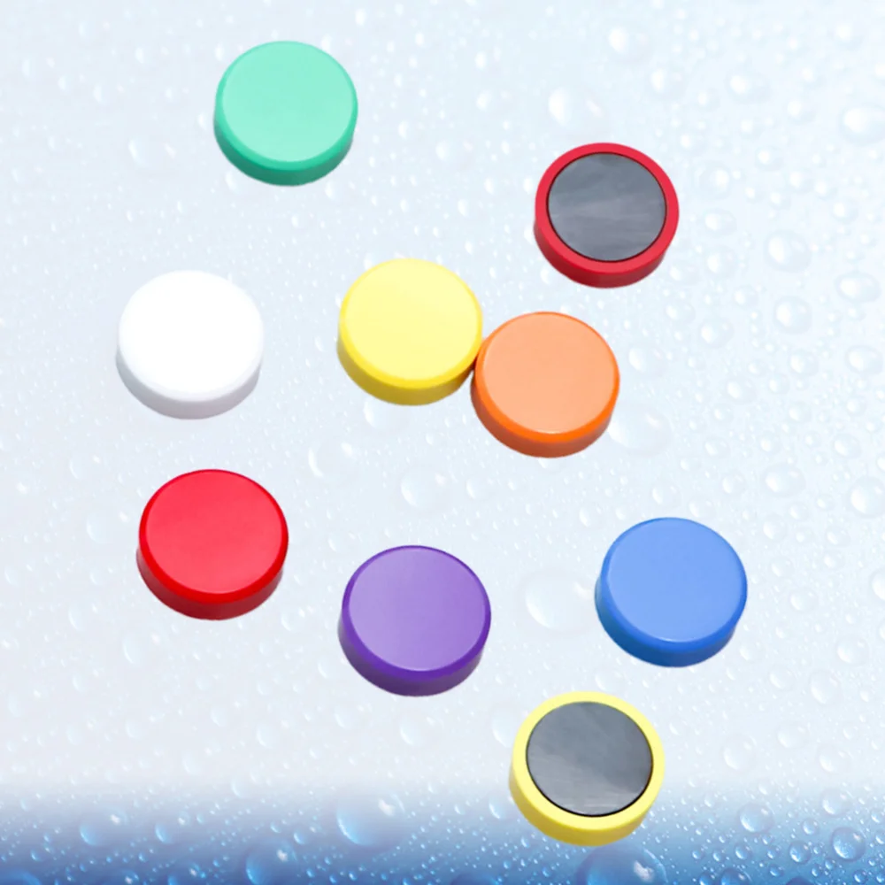 

30Pcs Whiteboard Magnets Strong Round Magnets Magnetic Button Stickers for Pin Board Notice Board Refrigerator Picture (Random