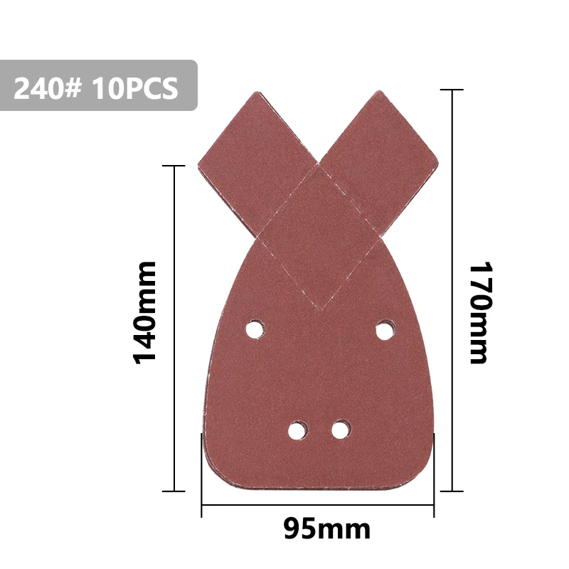 

Шлифовальная бумага XCAN 10 шт. 40/80/120/240 Grit для Black & Deckers