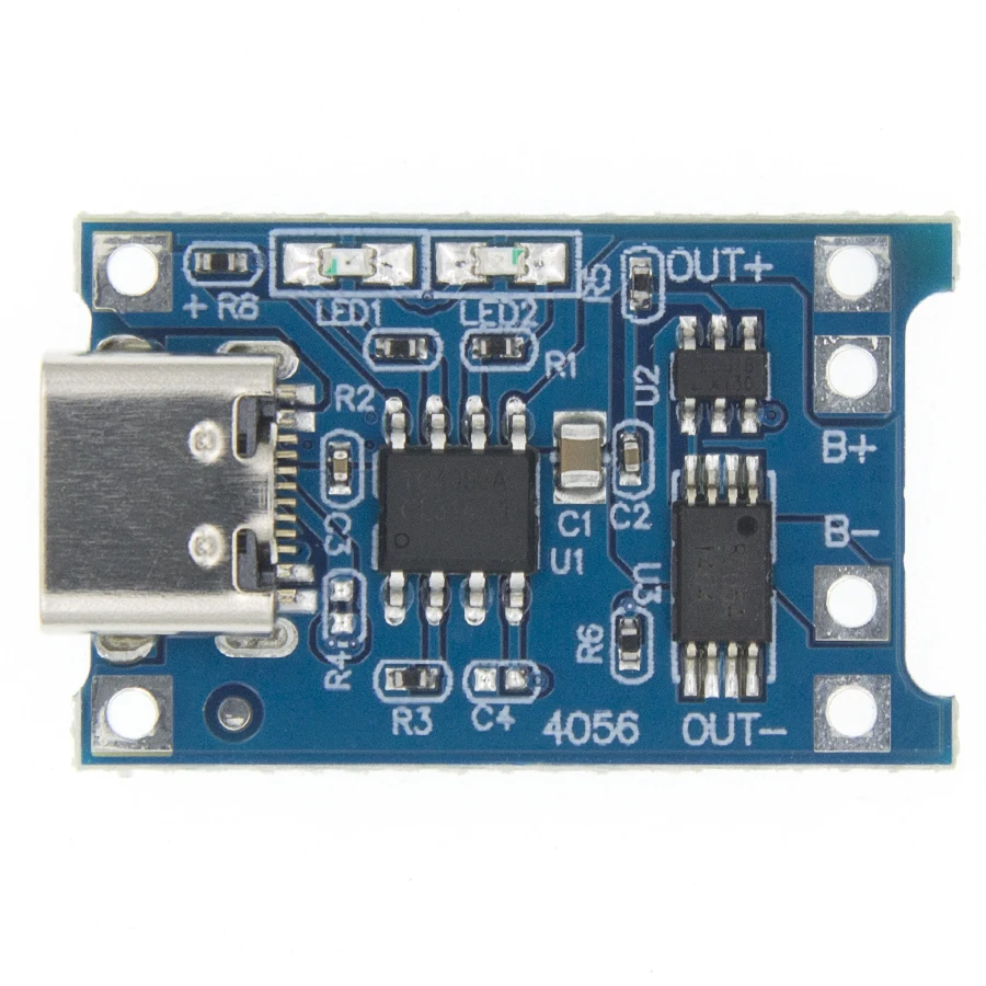 100 шт. Micro USB 5 в 1A 18650 TP4056 модуль зарядного устройства литиевой батареи зарядная