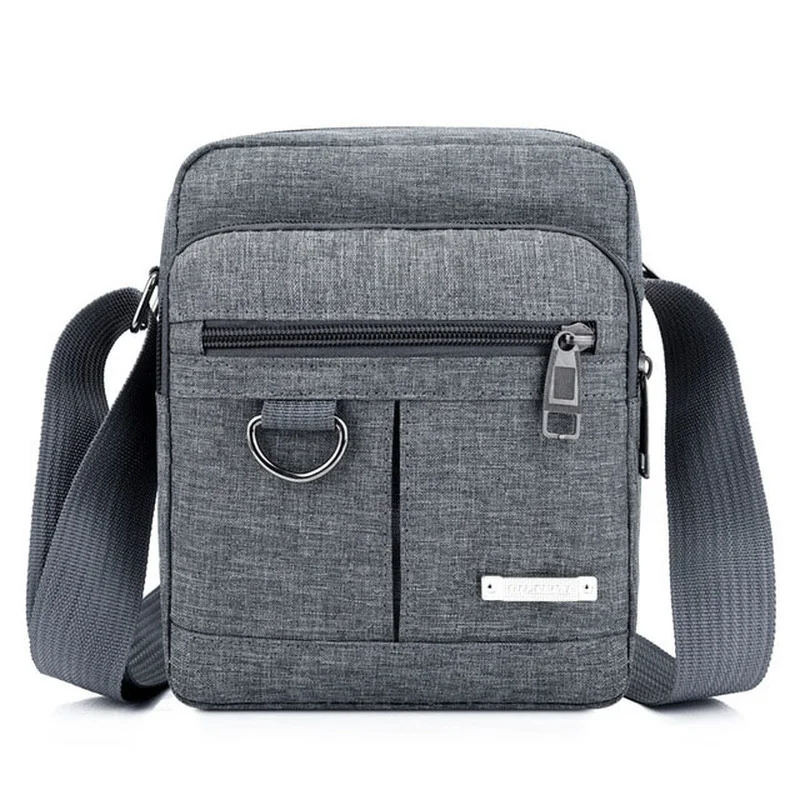 

Men's 2021 New Fashion Shoulder Bag Crossbody Oxford Bags For Men Solid Color Satchels Fashion Leisure Sling Zipper Handbags