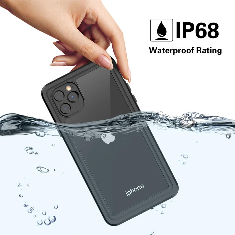 Чехол-накладка для iPhone 11 Pro Max XR X XS MAX SE 7 8 6 6S Plus 5 5S водонепроницаемый IP68 2 м |