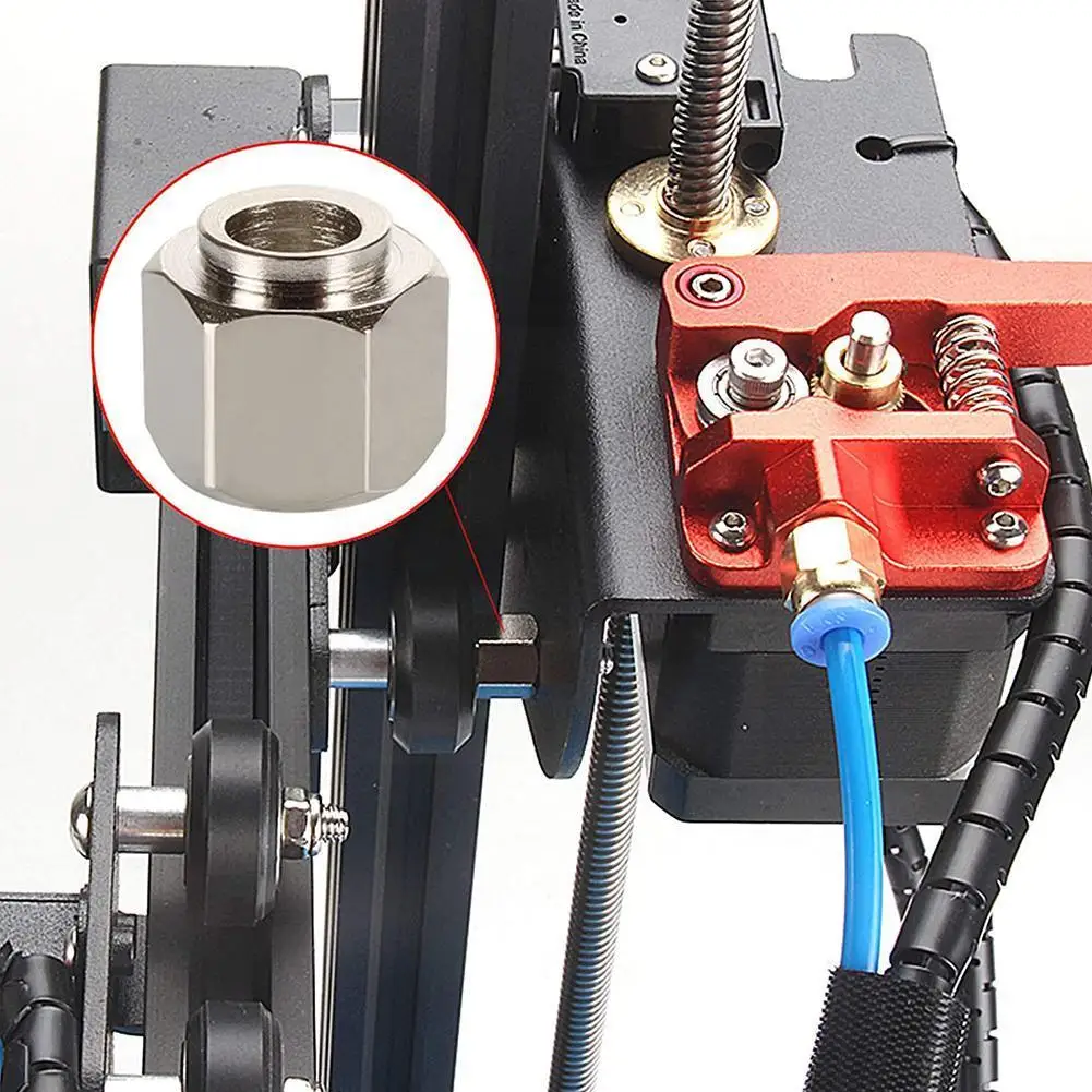 

3D Printer Nut Hexagonal Eccentric Column V-slot Inner Hole Accessories Isolation Inner 5MM Hole Fixed-point Step X8K9