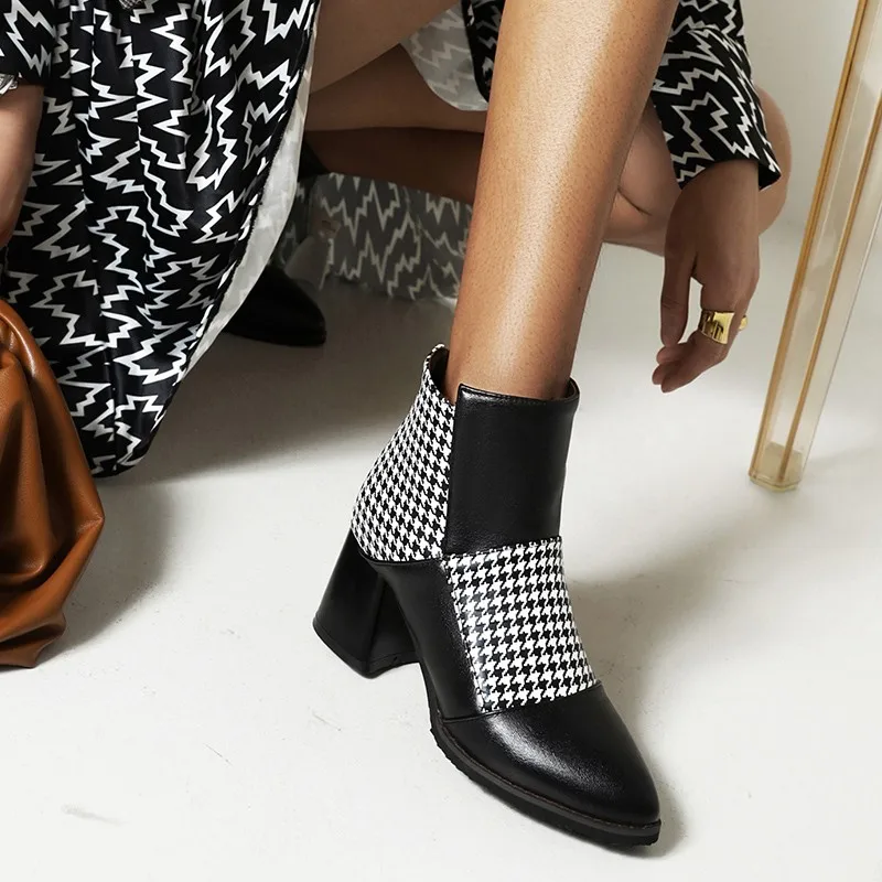 Женские ботинки для отдыха 2021 зимняя модная женская обувь с рисунком гусиные