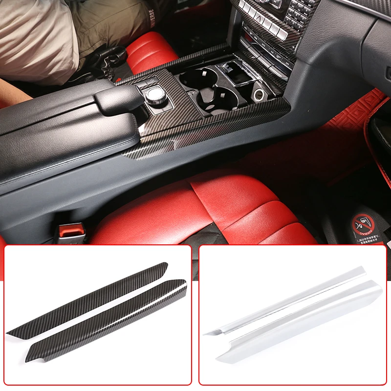 

Carbon Fiber Style Car Interior Modification Center Console Side Decoration Strips Stickers For Mercedes Benz E Class W212 13-15