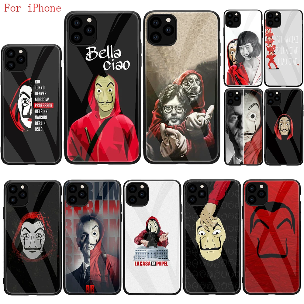 Чехол из закаленного стекла для iphone SE 2020 11 Pro 6 6S Plus 7 8 X XS XR Max Apple iphones La Casa De