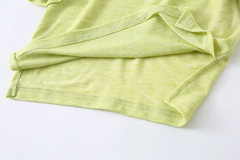 2020 модная футболка с разрезом для девочек платье Детские хлопковые длинные