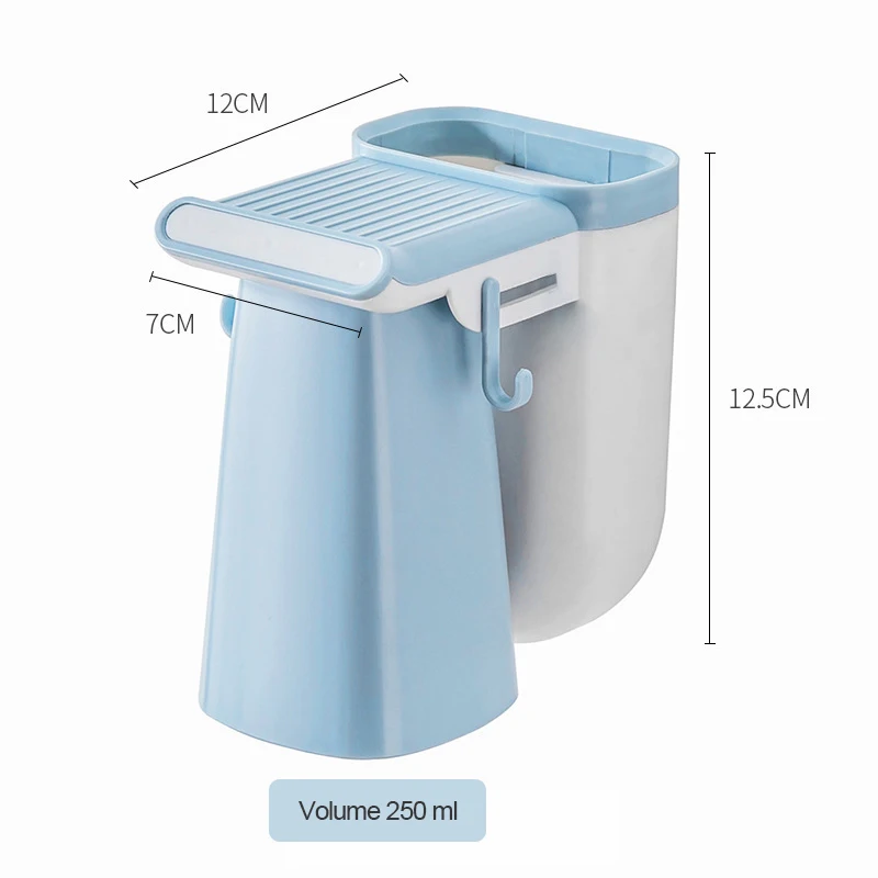 

Nordic Punch-free Toothbrush Holder Wash Cup Household Couple Magnetic Toothbrush Holder Bathroom Organizer Accessories Tools
