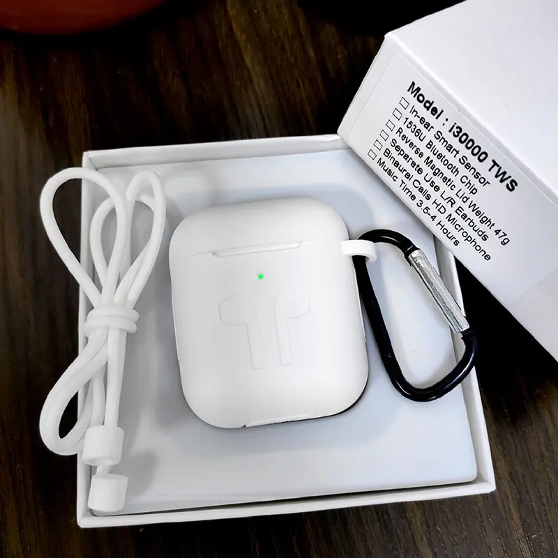 i30000add White case I30000 TWS Bluetooth 5,0 наушники раздельное использование беспроводные наушники 8D супер бас наушники для всех смартфонов PK i2000 i5000 TWS - Цвет: i30000add White case