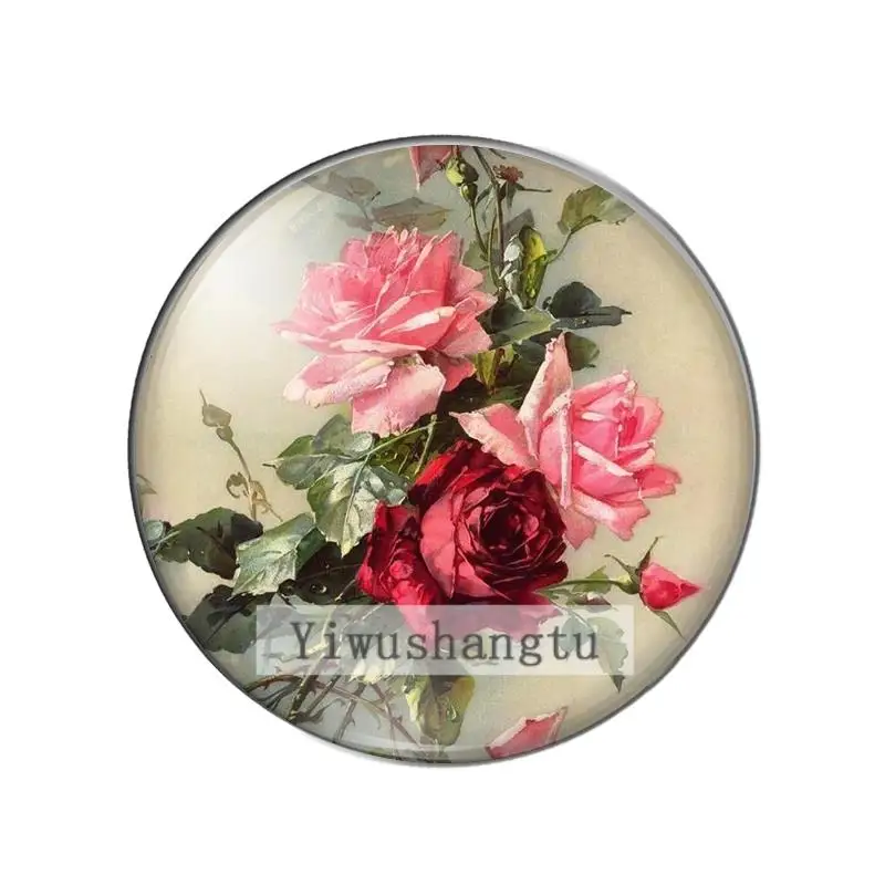 Новая любовь красота роза винтажные цветы 8 мм/10 мм/12 мм/18 мм/20 мм круглое фото
