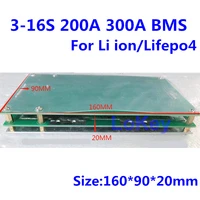 3s to 16s 48v lifepo4 li ion battery protection board 400a 300a 200a 100a bms 10s 13s 14s 16s with balance