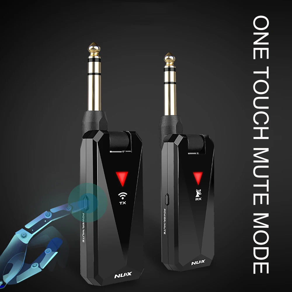 NUX 2 4G Беспроводная гитарная система перезаряжаемый аккумулятор передатчик