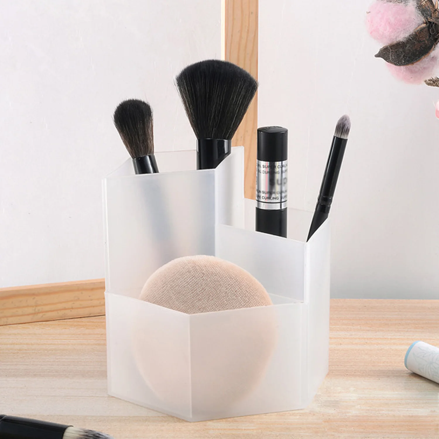 Держатель для карандашей настольный органайзер с 3 отделениями дома офиса школы|