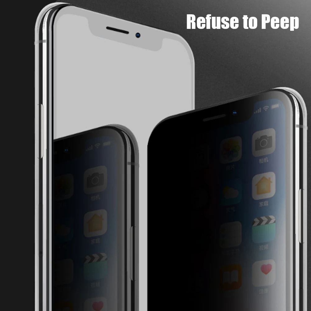 Закаленное стекло Защита экрана конфиденциальности для iPhone X XS MAX XR 8 7 Plus защита от