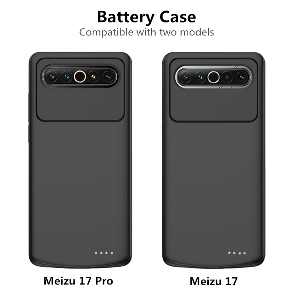 6800 мА/ч Мощность банк чехол для MEIZU 17 Pro Батарея Зарядное устройство s Портативный