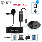 Петличный микрофон BOYA BY-M1 Pro, 10 дБ, 6 м, 3,5 мм, микрофон для iPhone, HUAWEI, смартфона, ПК, камеры, аудио, запись DSLR