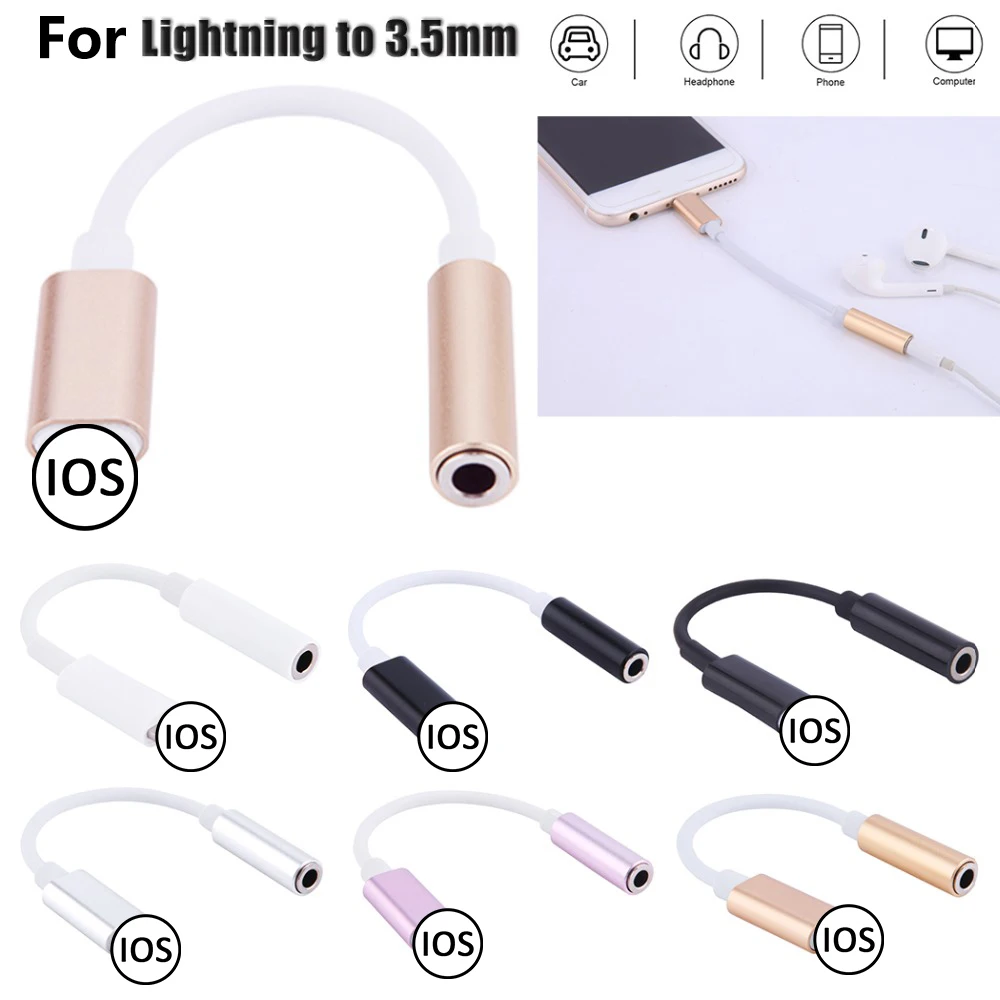 Аудиокабель адаптер с разъемом 3 5 для наушников Lightning/AUX мм iPhone SE 2020 12 Mini 11 Pro XS Max XR X