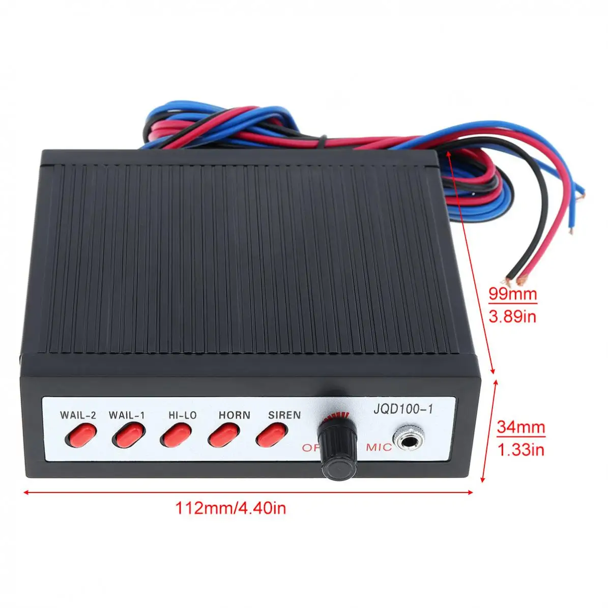 

12V Car Horn Siren Sound 5 Tone Alarm Electric Horn 150W PA Speaker System Megaphone Loud Loudspeaker for Car Train Boat Ship
