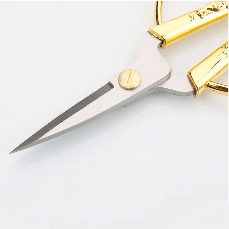 Ножницы для шитья из нержавеющей стали винтажные золотые ножницы