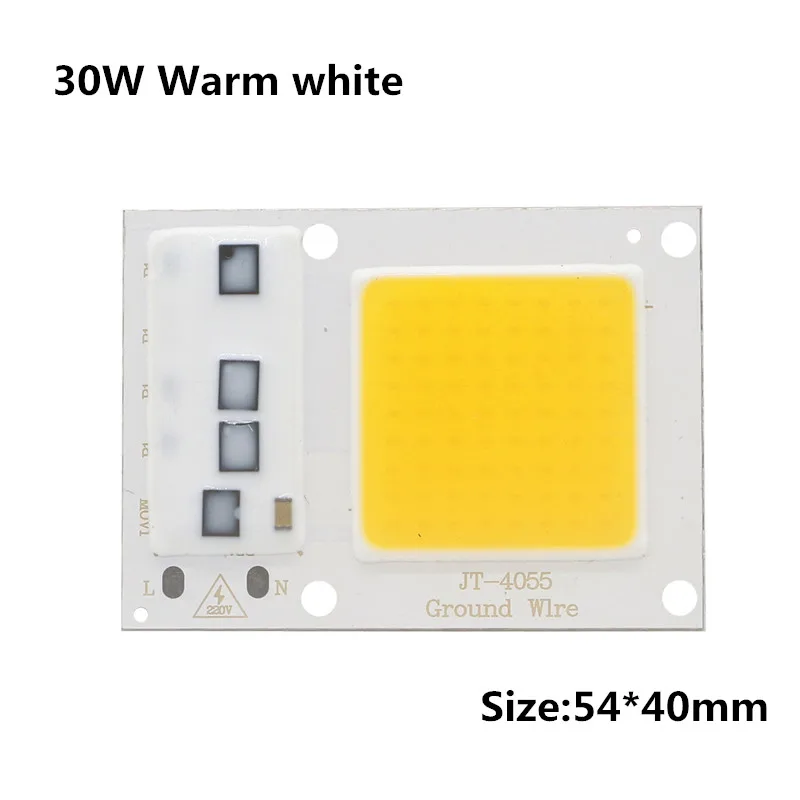 Светодиодная сob лампа с чипами уличный прожектор сделай сам для сада холодного