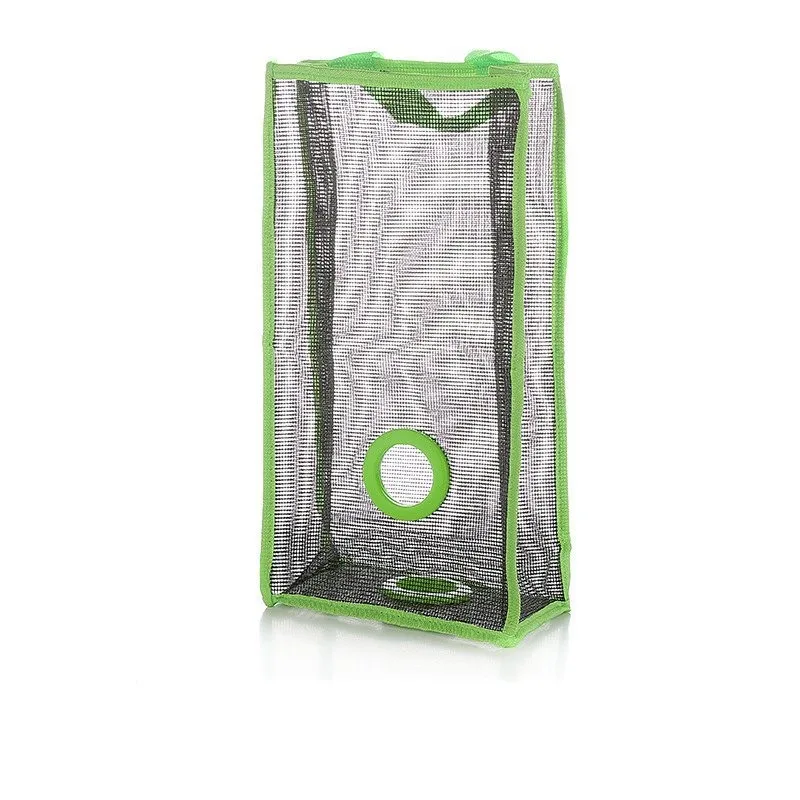 

Plastic Bag Holder Bag Folding Hanging Storage Bag Trash Bag Holder Mesh Garbage Bag Holder Trash Bag Hanging Dispenser Kitchen
