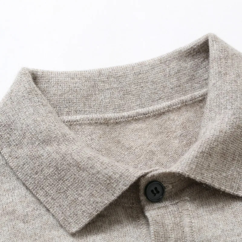 100% вязаные кашемировые свитера для мужчин 2020 Зимние поло осеннее с воротником