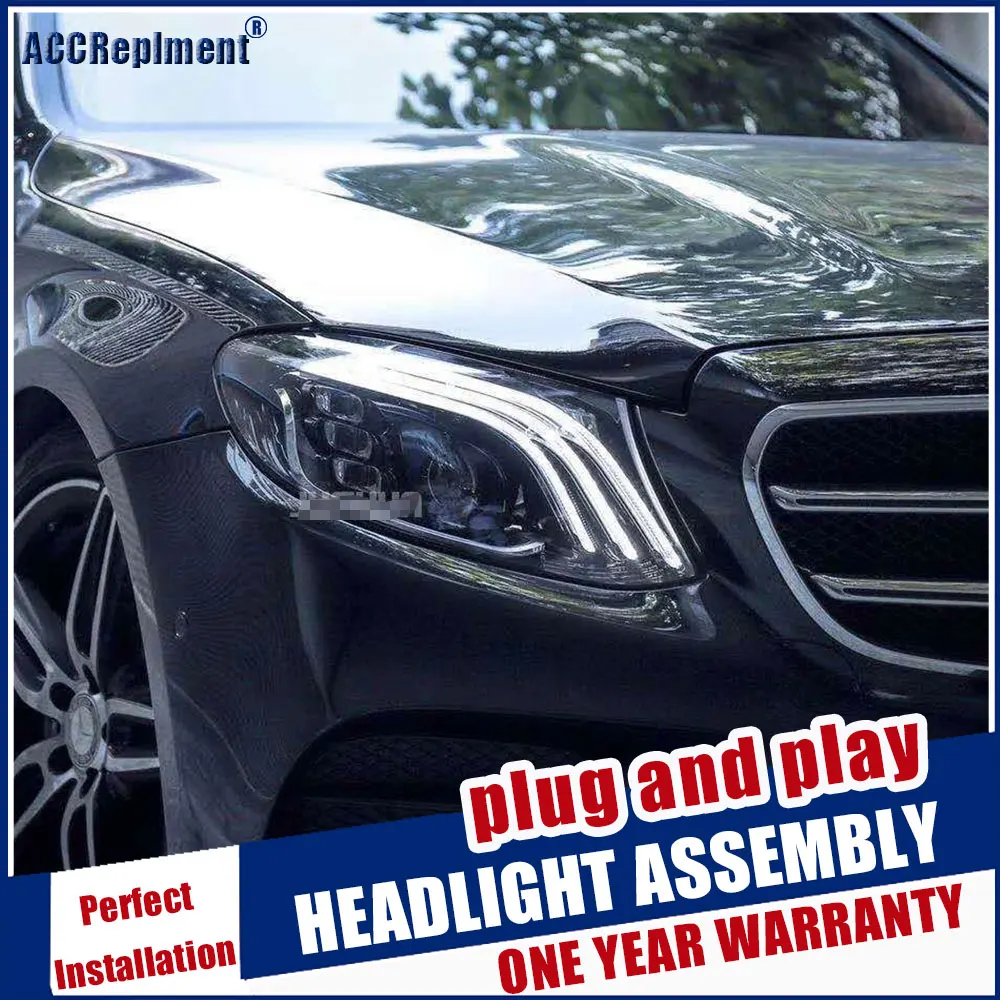 

Car Styling Head Lamp for Benz E-Class W213 led headlights 2016-2020 E200 E260 head lamps led drl Double beam lens