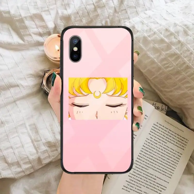 

Sailor Moon Phone Case Tempered glass For iphone 6 6S 7 8 plus X XS XR 11 12 mini PRO MAX