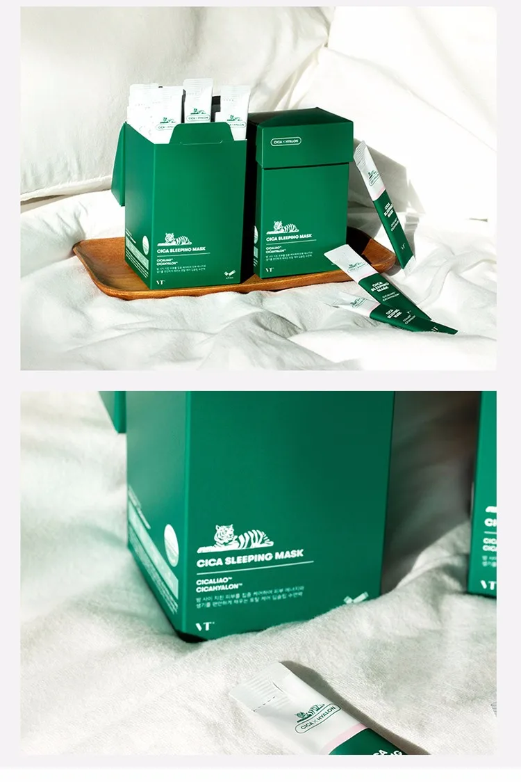 

Korea Cosmetic VT tiger Sleeping Mask Moisturizing soothing skin care Night Gel Cream 4ml*30pcs