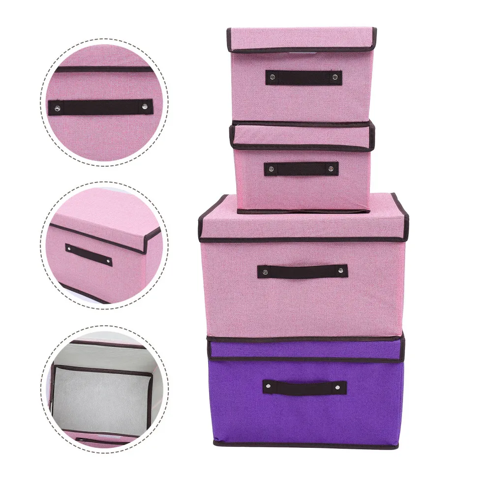 

1 Set 4pcs Multifunctional Clothes Storage Bins Toys Holders Clothes Cases