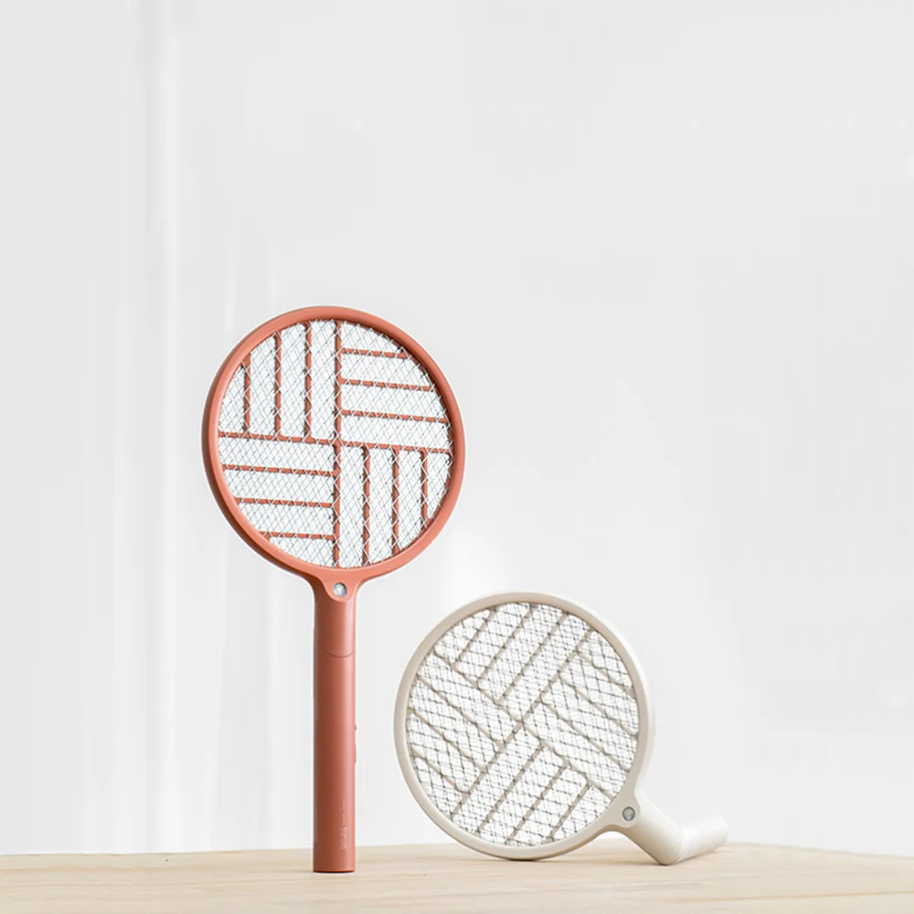 

90 Degree Folding Handle Fly Swatter Electronic Swatter LED Mosquito with 1200mAh Battery for Home Dormitory Outdoo
