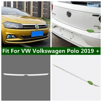 front hood bonnet grille lip rear trunk boot lower mouldings covers trim car styling fit for vw volkswagen polo 2019 2020 2021
