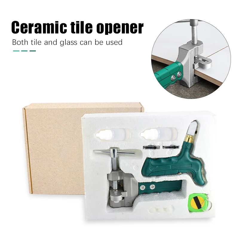 

Professional High-strength Glass Cutter Diamond Glass Cutter Set Opener For Glass Tile Cutting Manual Glass Tile Cutting Tool