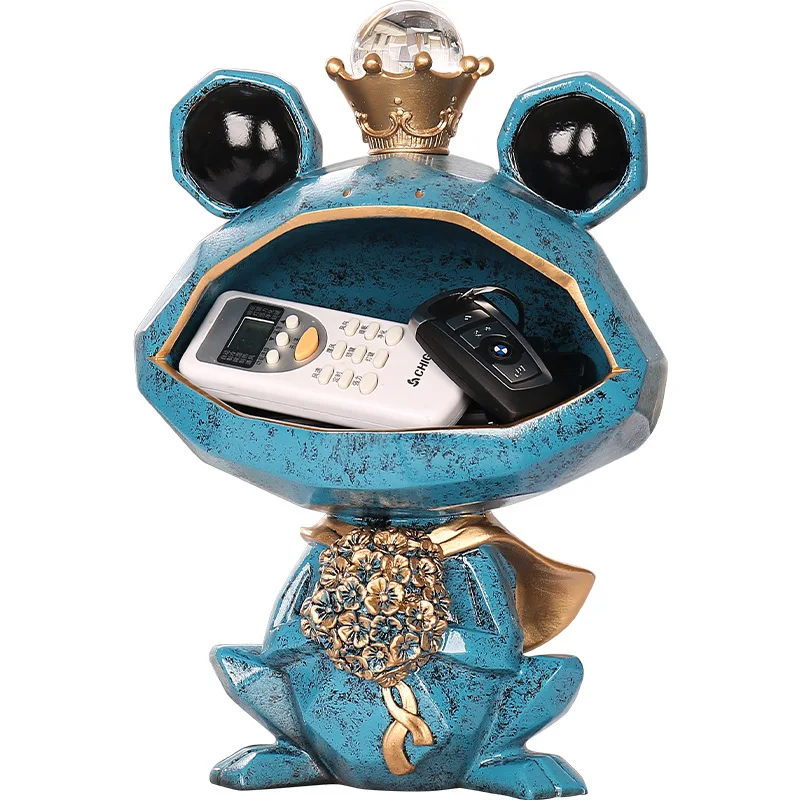 

Factory direct supply ceramic Frog Prince home decoration iron decoration handicraft European and American style home