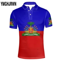 haiti male youth diy free custom name number hti polo shirt nation flag country ht french haitian college print photo clothes