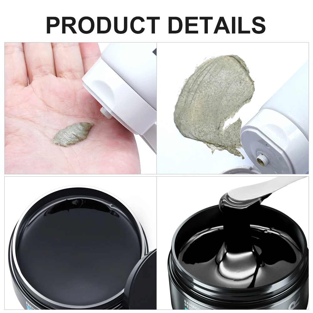 Face Skin Care 120g Blackhead Mask+120g Mineral Mud Facial Cleanser Remover Deep Cleansing Oil Control Sets | Красота и здоровье