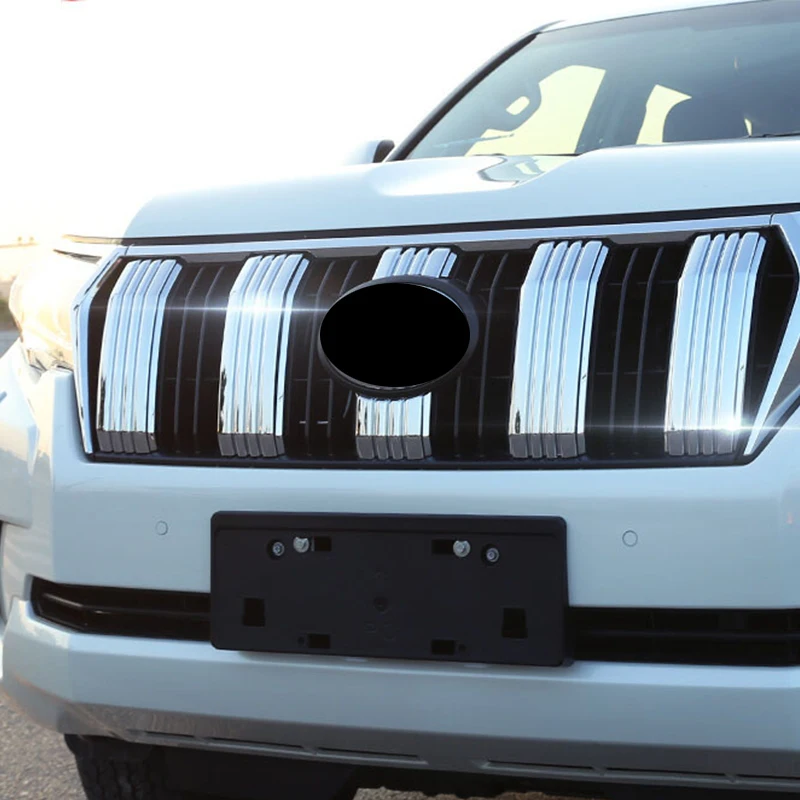 

Хромированные автомобильные Внешние аксессуары, наклейка, оболочка, отделка Abs 2018 2019 для Toyota Land Cruiser Prado 150 Prado Lc150, крышка радиатора