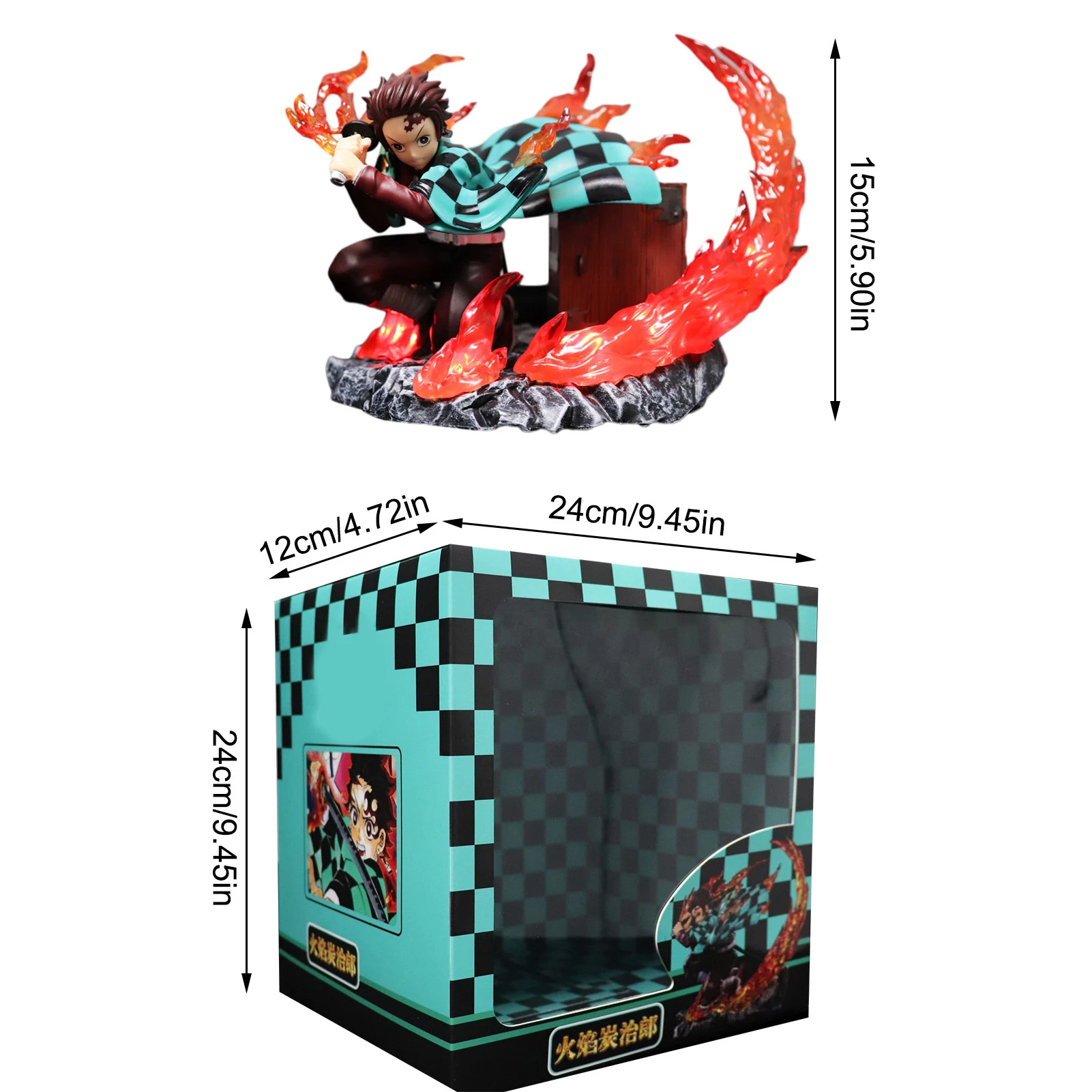 

Japan Anime Figure Model Kimetsu No Yaiba Kamado Tanjirou PVC Action Figure Desktop Decoration Gifts For Kids Boys Anime Fans