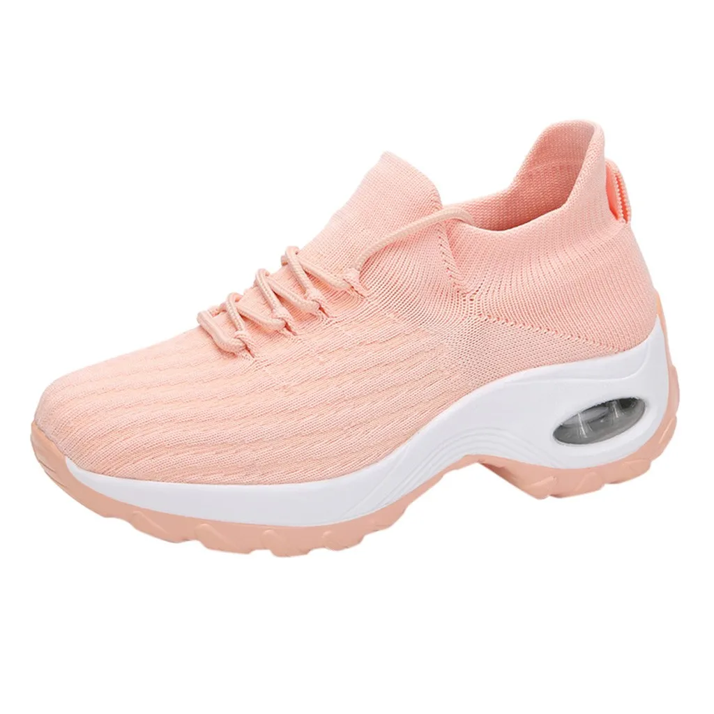 

2020 New Breathable Female Shoes Jogging Walking Womens Flat Shoes Air Lightweight Fashionable Womens Sneakers